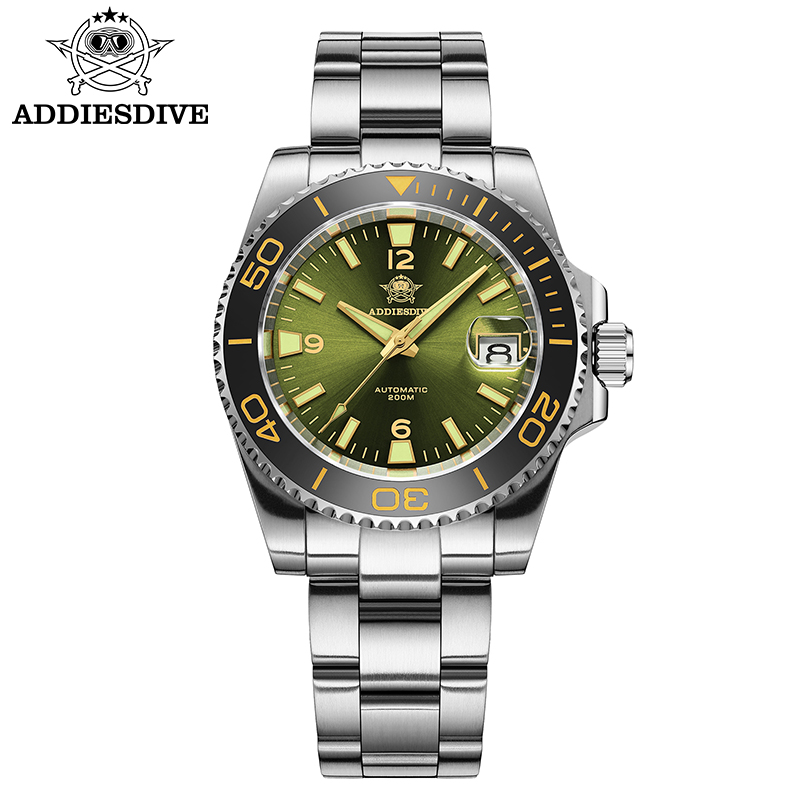 Mens Mechanical Watch - Addiesdive Nieuw Duikcadeauhorloge Heren 8215 Automatisch