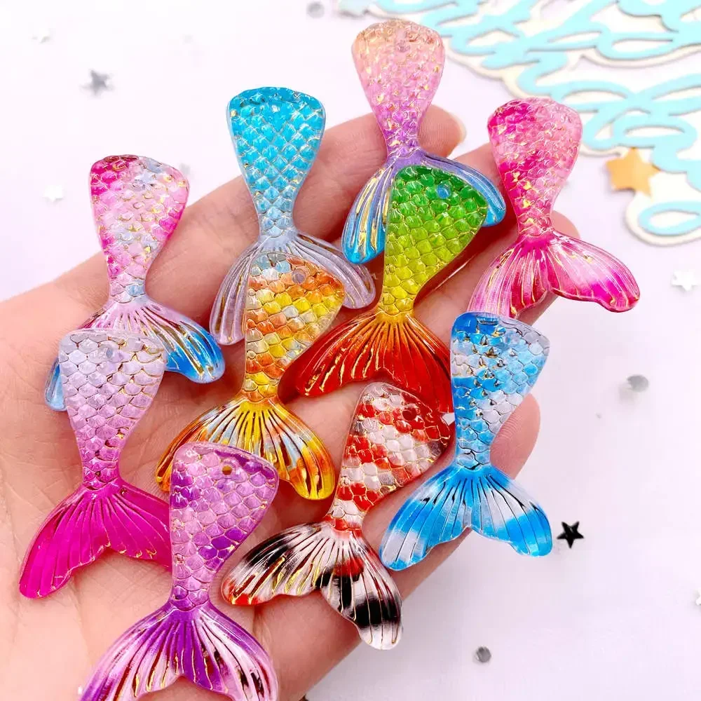 Paradise Jewelry & Watches Llc Miami Photos - 10 stuks glitter kleurrijke hars zeemeerminstaart
