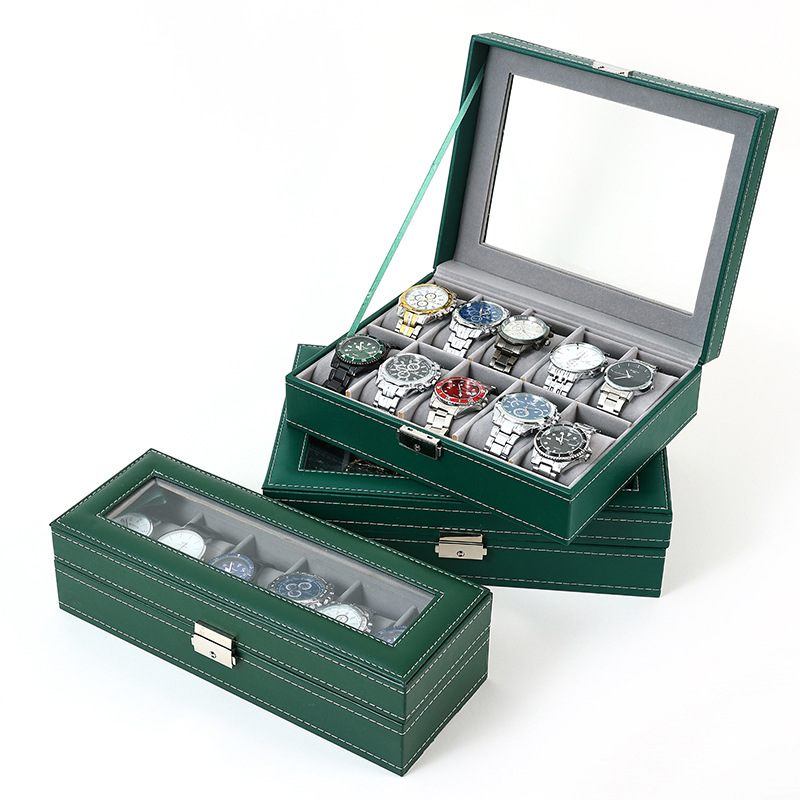 Jewelry And Watches Exhibition - VANSIHO Modieuze Groen/Beige/Grijs Kleur 6/10/12 Slots