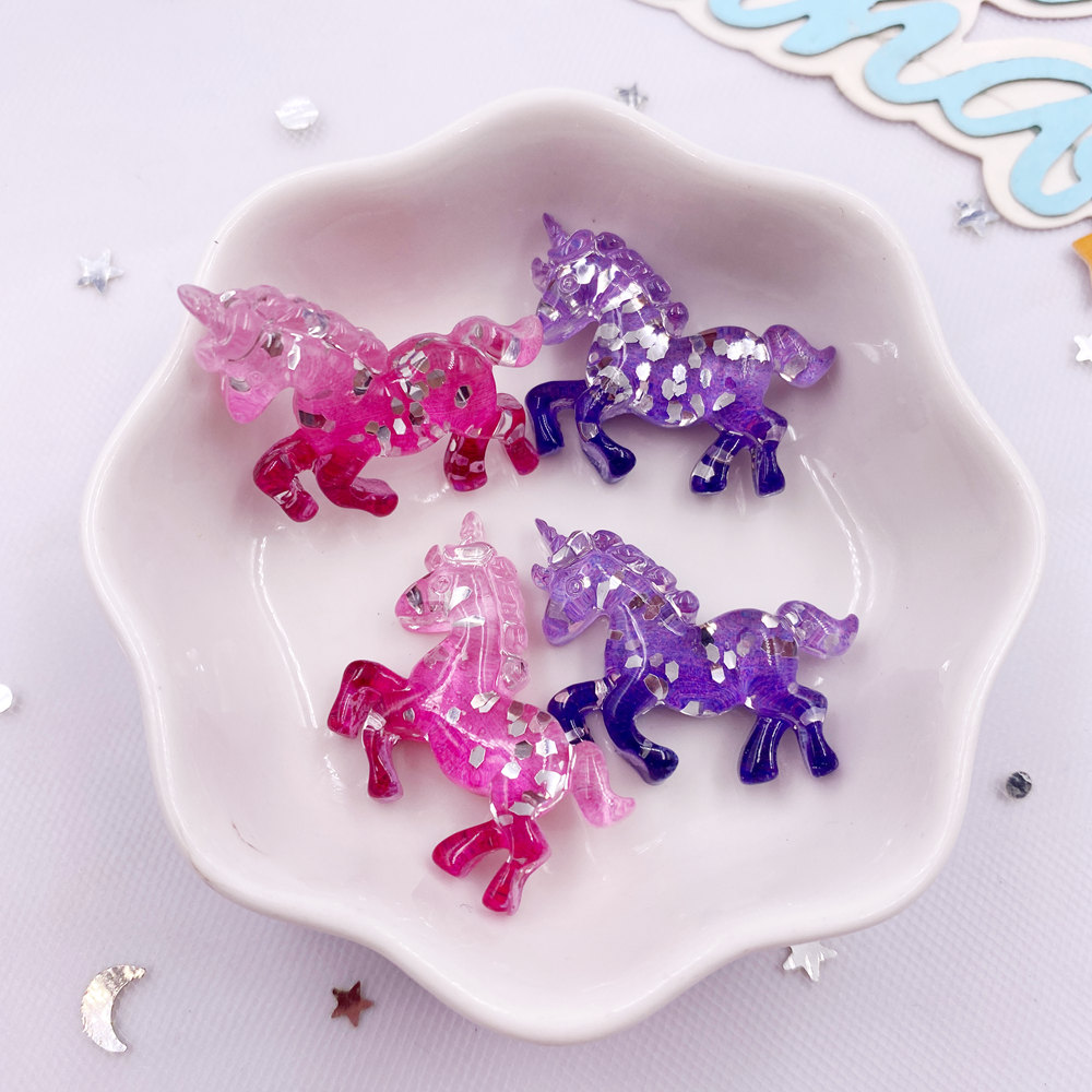 Paradise Jewelry & Watches Llc Miami Photos - 6 STKS Kleurrijke Hars Glitter 3D