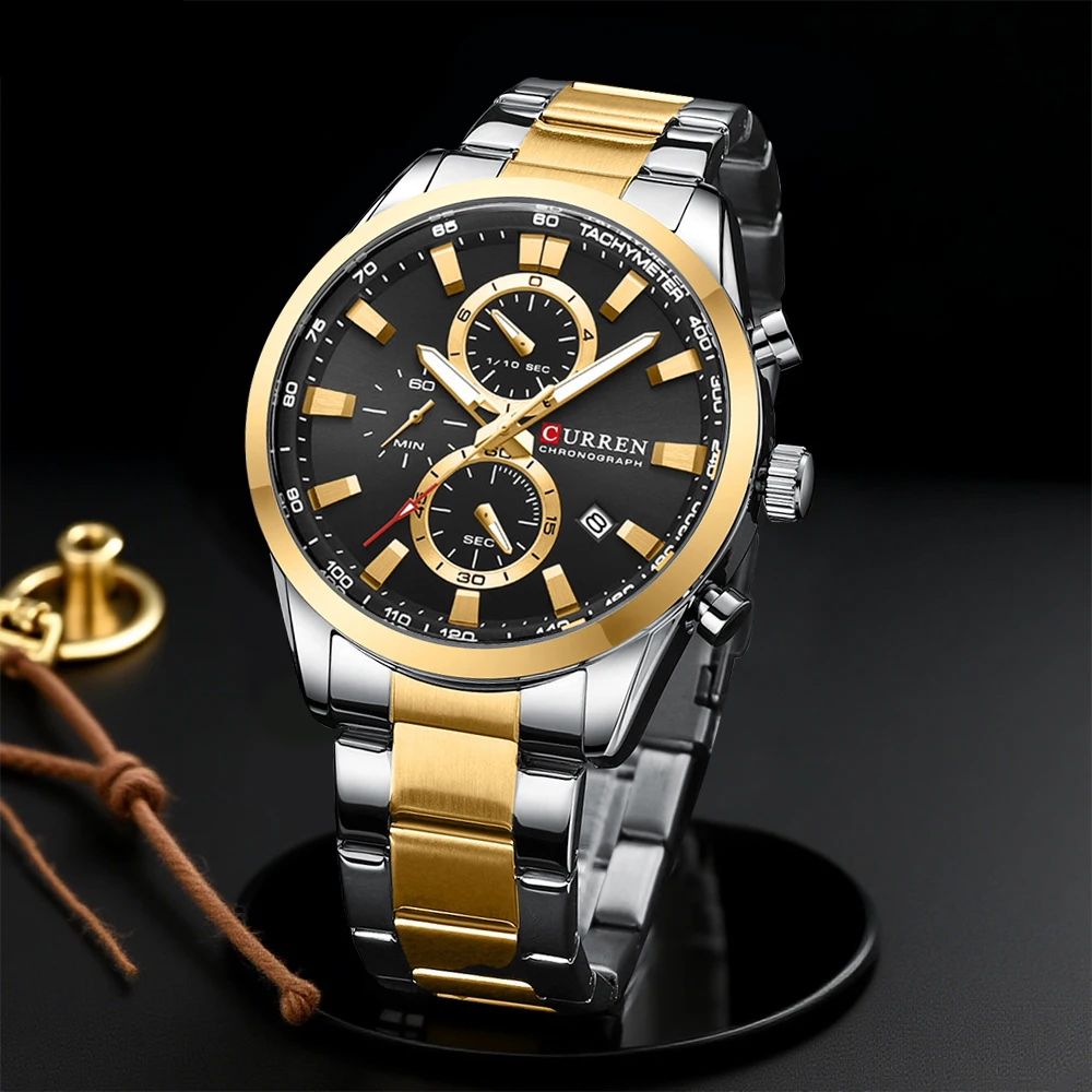 Jewellery Watch - CURREN Casual quartz chrono sporthorloges merken