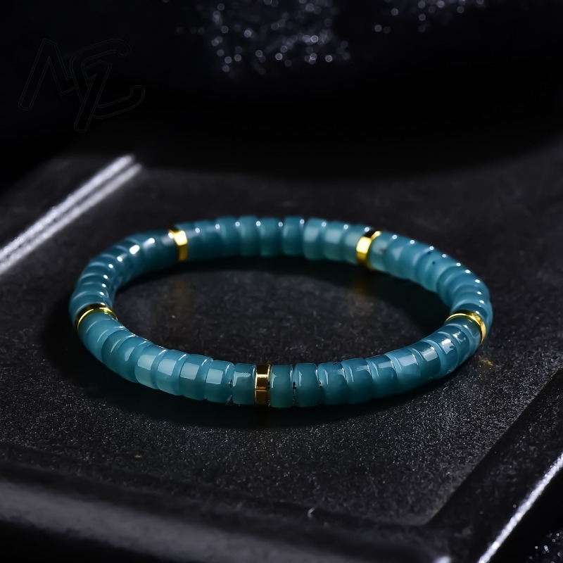 Jewelry & Watches Ltd - Natuurlijke Jadeïet Blauw Water Abacus Kralen