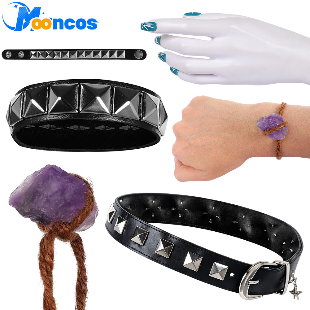 Leather Bracelet - Billie Doe Cosplay Opdruk Nagelsticker Polsband