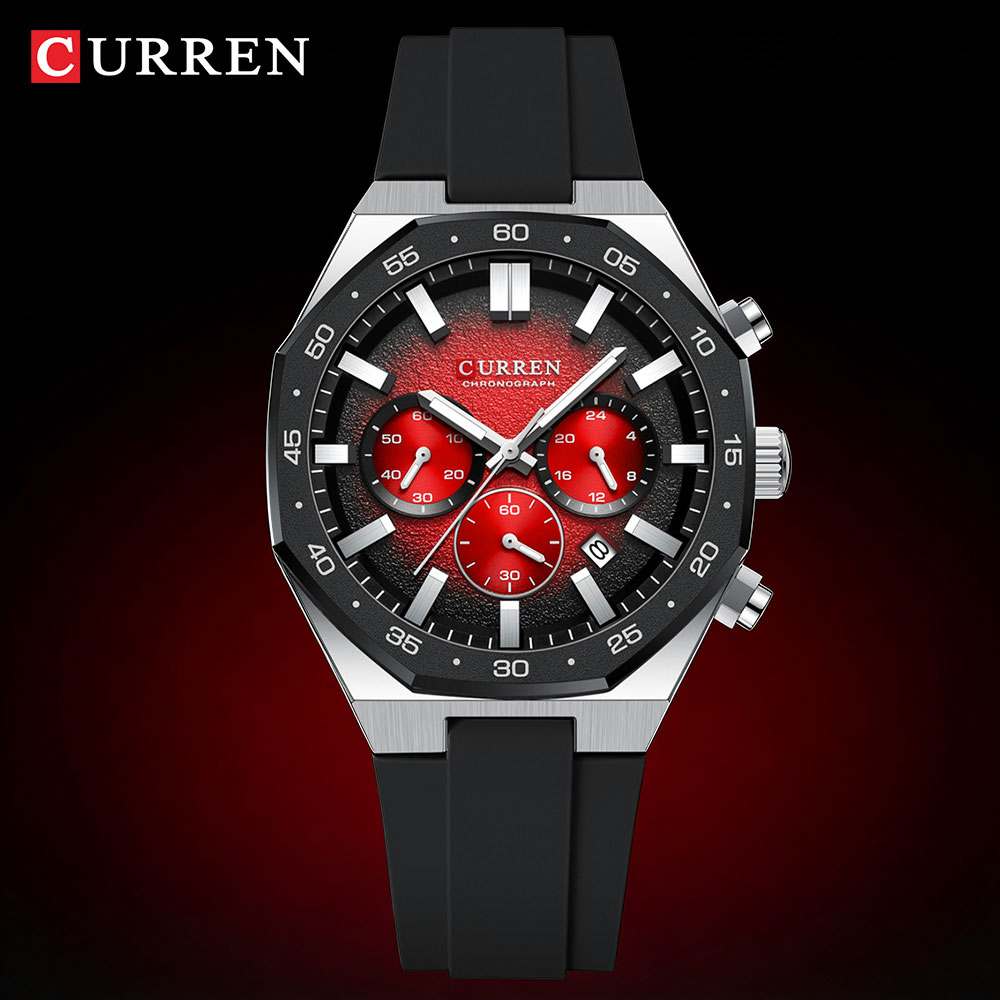 Jewellery Watch - CURREN Mode Casual Heren Sporthorloge Chronograaf