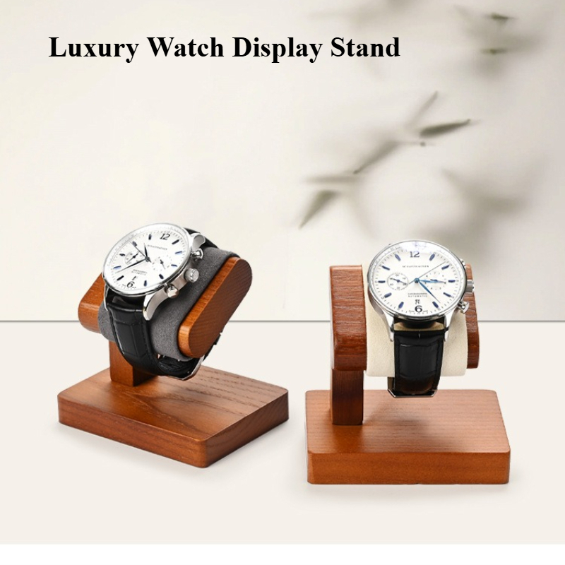Jewelry And Watches Exhibition - Premium houten horlogepresentatie stands, luxe toonbankvitrine