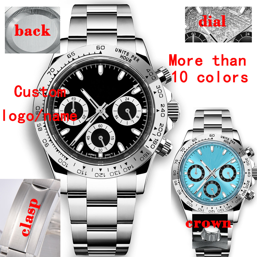 Mens Mechanical Watch - Aangepaste 39 mm horloge quartz voor