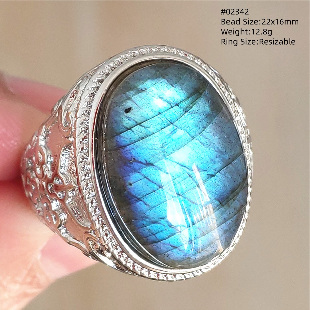 Natuurlijke kleurrijke labrado - Turquoise Stone Ring recensie en prijs
