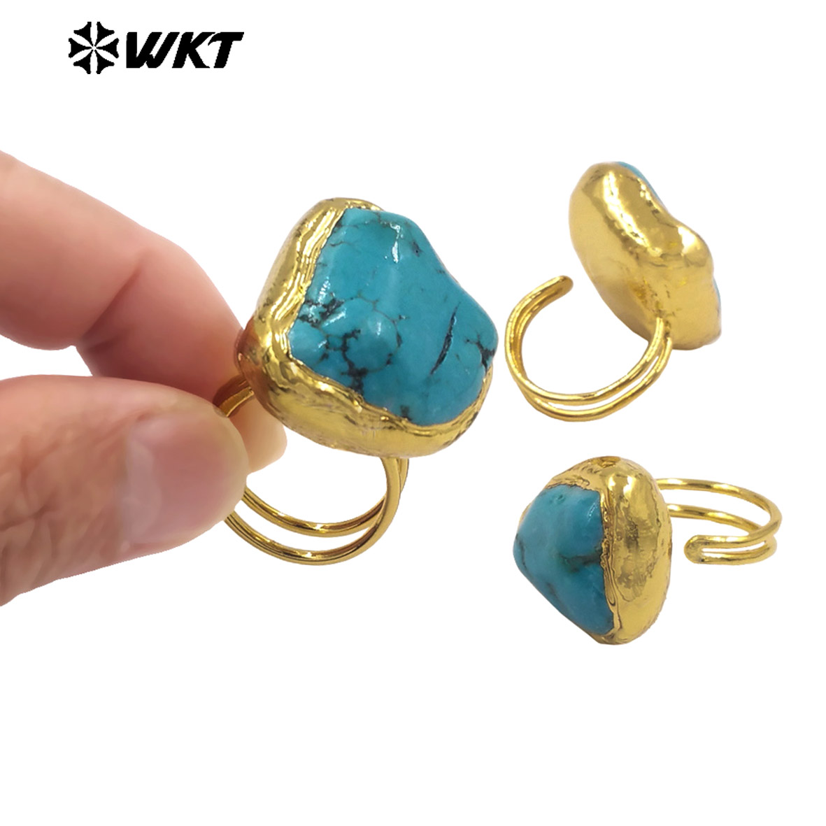 WT-R579 Vintage Mode Verguld N - Turquoise Stone Ring recensie en prijs