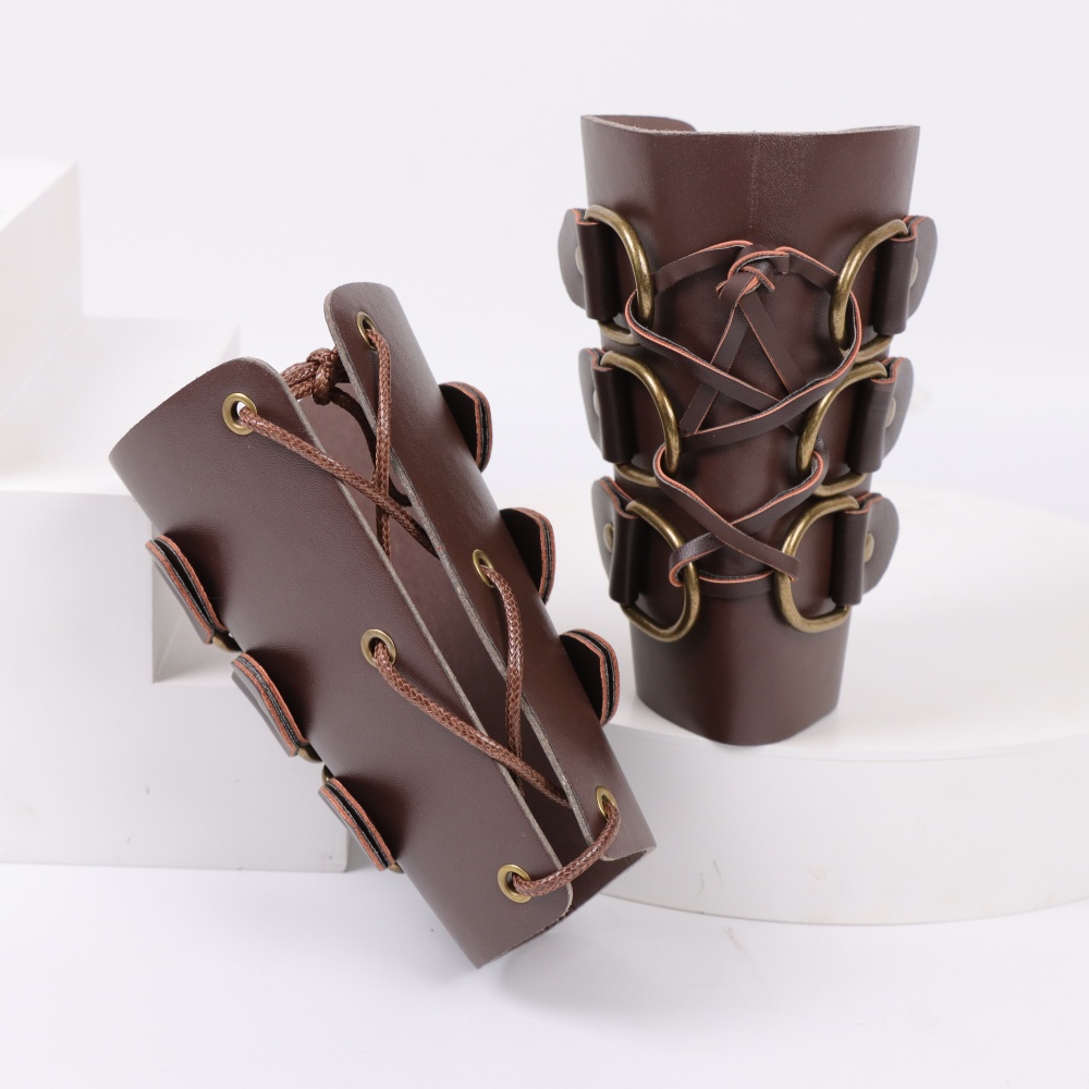 Middeleeuwse boogschieten lede - Leather Bracelet recensie en prijs