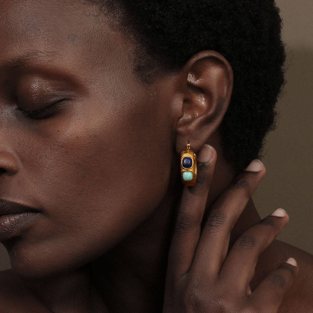 E.B.belle Ronde Lazurite Turqu - Turquoise Stone Ring recensie en prijs
