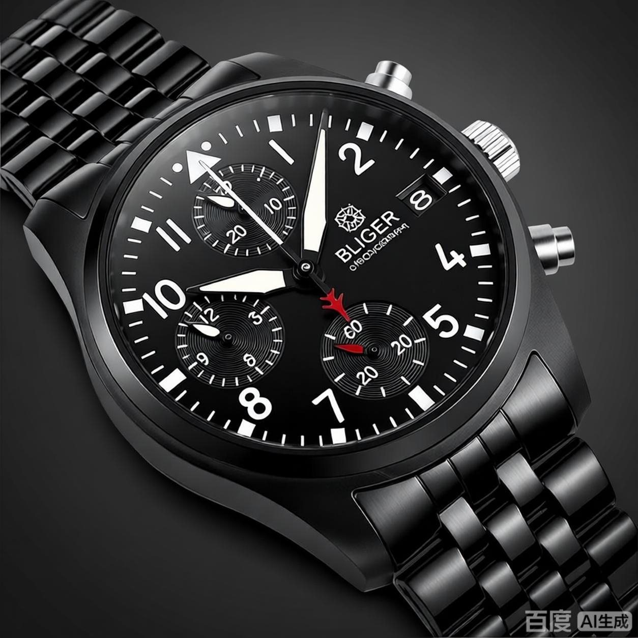 BLIGER Volledig zwart geborste - Jewellery Watch recensie en prijs
