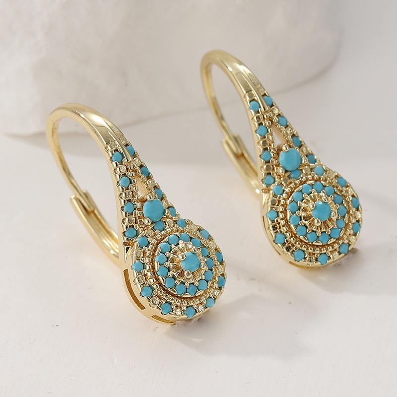 Elegante mode synthetische tur - Turquoise Stone Ring recensie en prijs