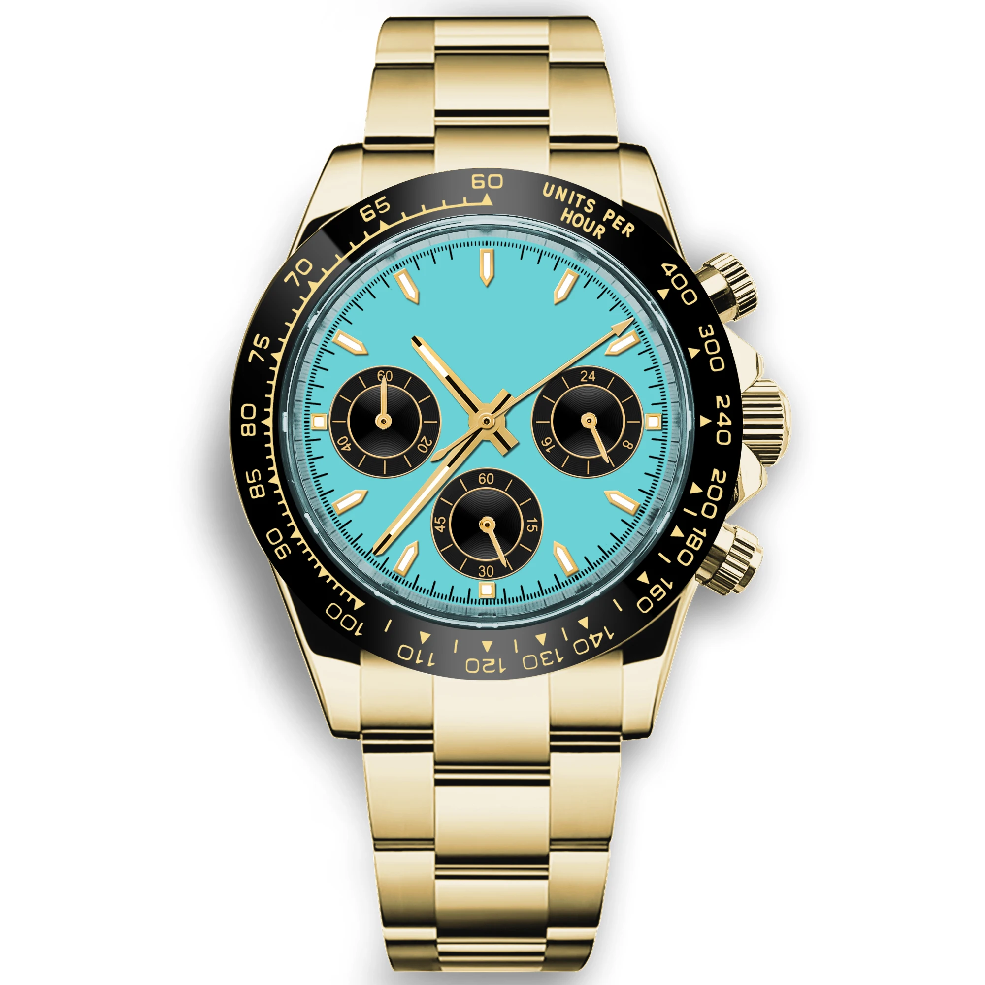 Aangepaste 39 mm horloge quart - Mens Mechanical Watch recensie en prijs